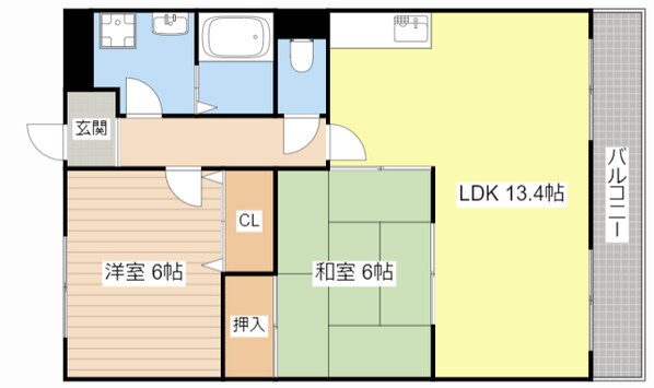 エスペランサⅡの物件間取画像